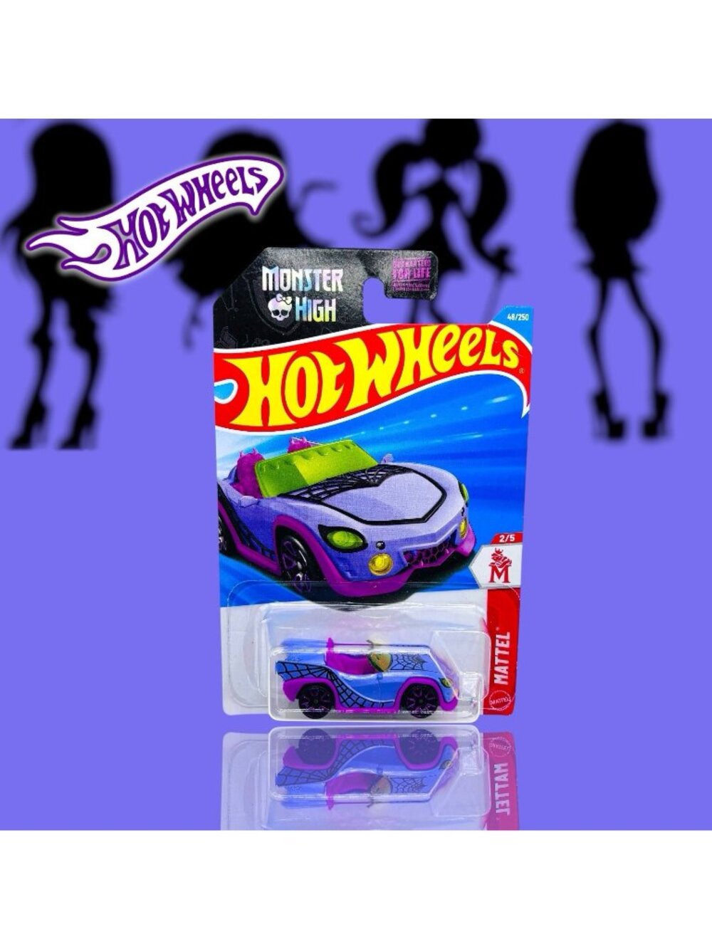 Hot Wheels Monster High Skullector Ghoul Mobile!! Purple Pink Color Variation.